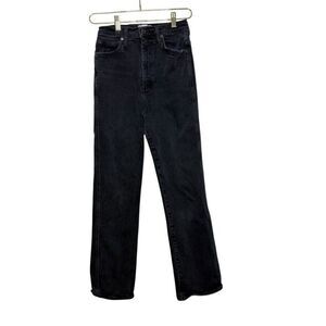 AGOLDE  Pinch Waist Jean Women 26 Light Wash Black Denim High‎ Rise Casual